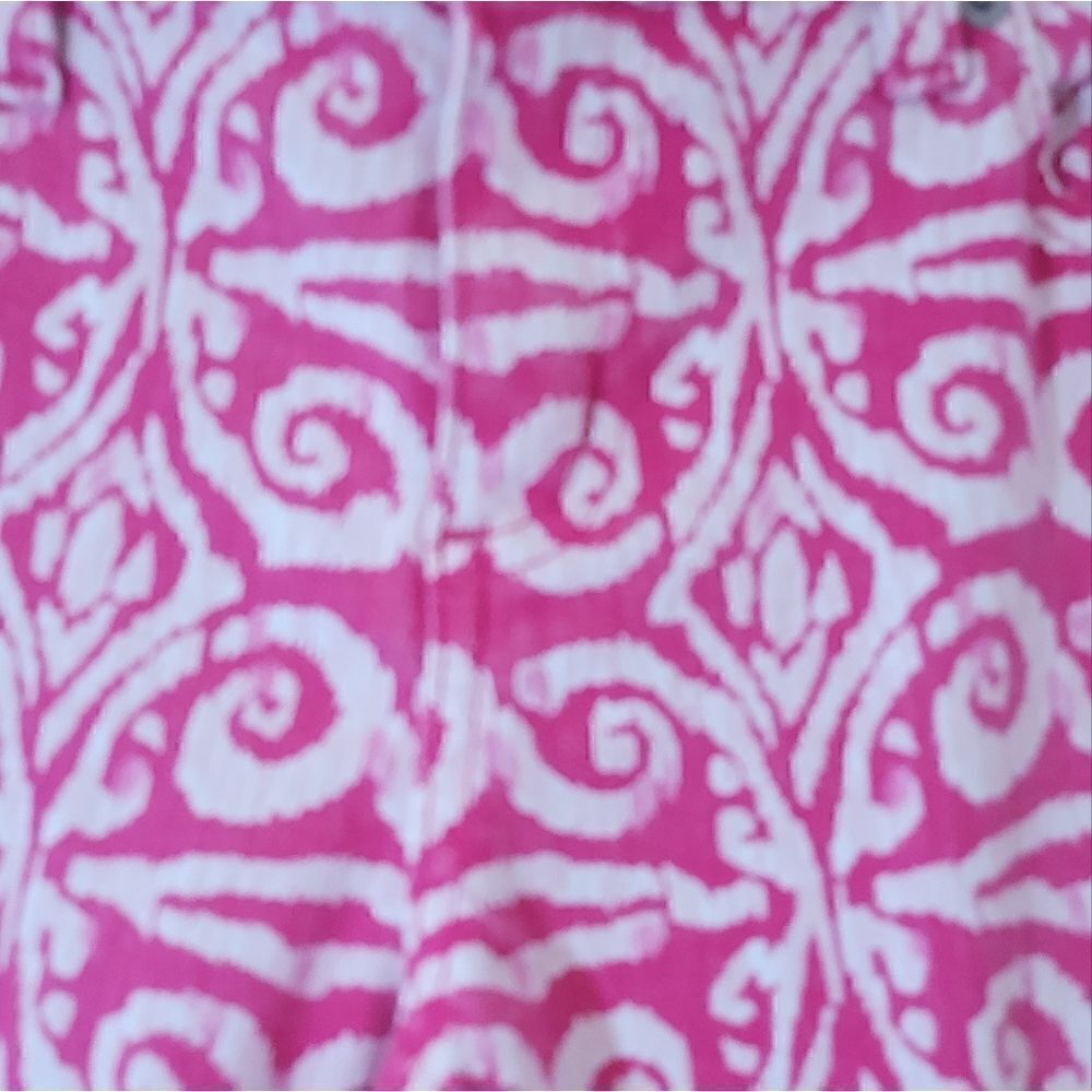 Vineyard Vines Pink & White Damask Scroll Print Stretch Skinny Jeans - Picture 6 of 12
